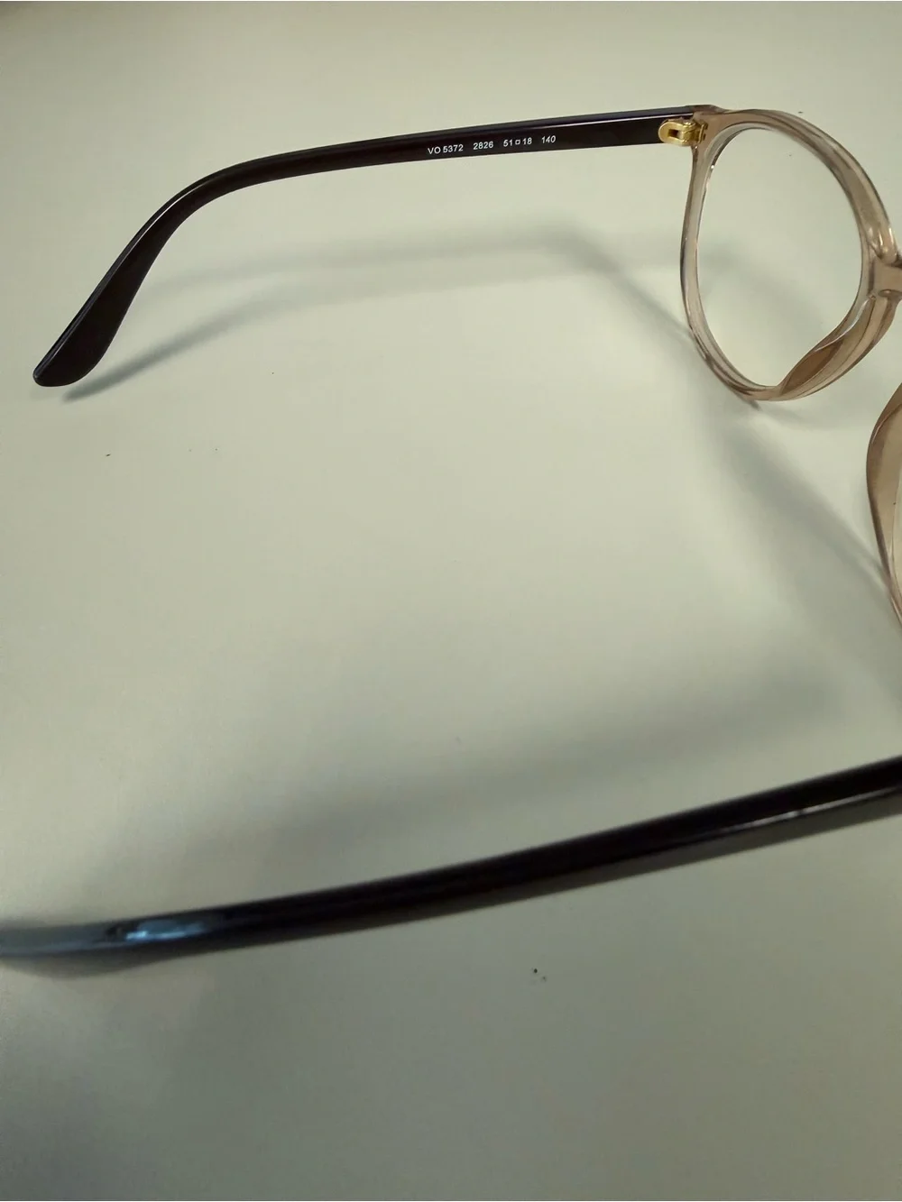 Vogue Womens VO 5372 2826 Unisex Eyeglasses Frame Brown Black Full Rim 51-18-140